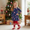 FFX81: Girls Peppa Pig Christmas Dress & Legging Outfit (1-6 Years)